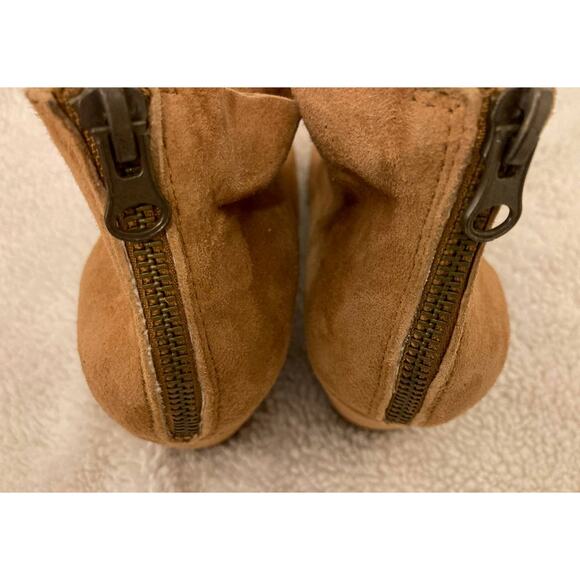 Kork Ease Maggie Suede Block Heel Back Zip Ankle Booties Size 10M Brown NWT - Picture 5 of 8